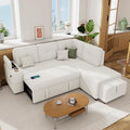 Reversible Sleeper Sectional Sofa with Storage Chaise O347