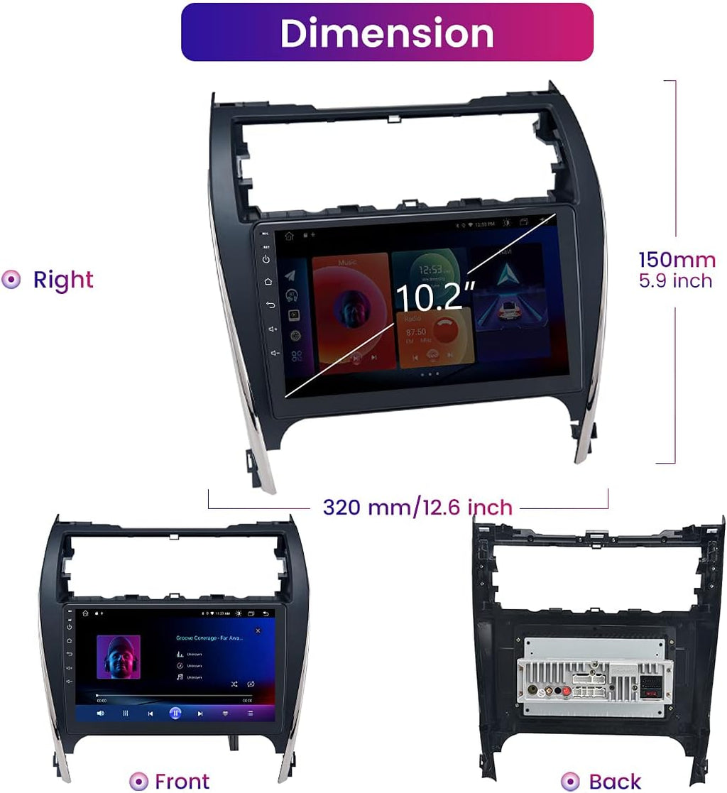 Car Stereo Bluetooth Radio with 1280x720 IPS Touch Screen C1652