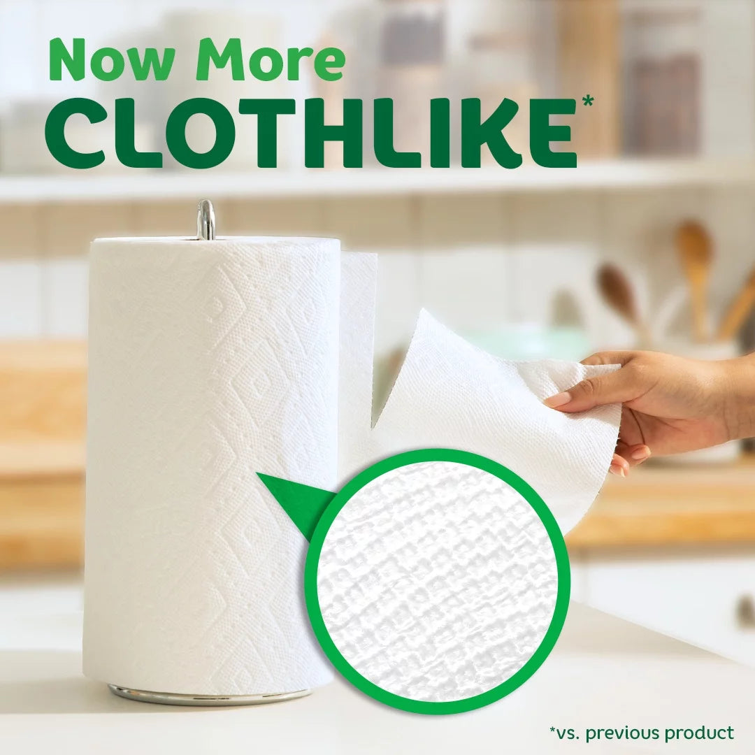 White Full Sheet Paper Towels, 6 Mega Rolls C123712