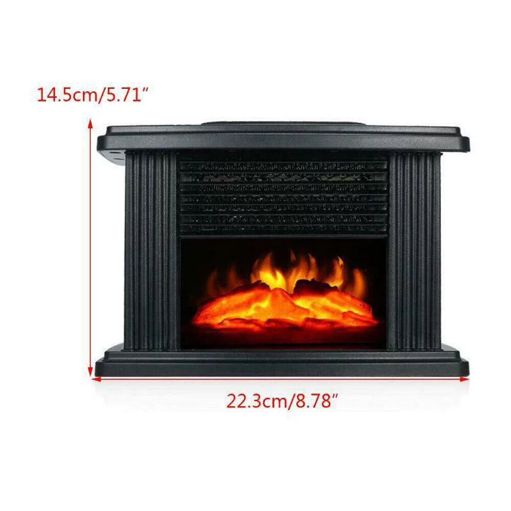 Portable Electric Fireplace Heater Adjustable 3D Flame Y208198