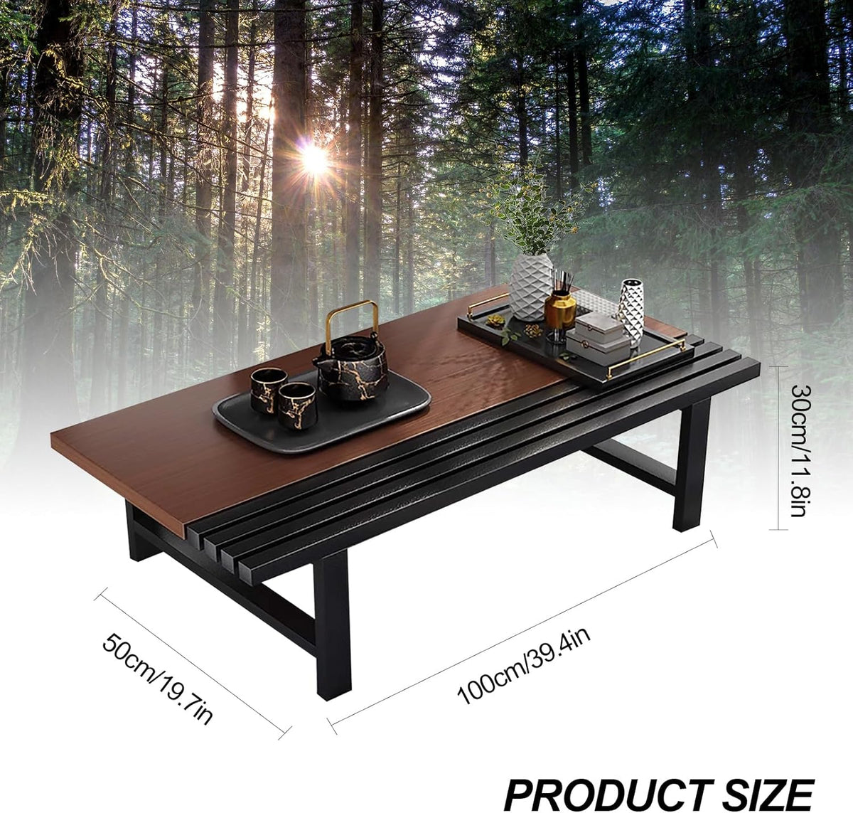39.4in Rectangular Low Coffee Table Q839793