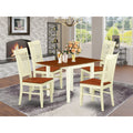 5 Pc Wood Dinette Set with Slat Back Chairs E401003