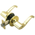 Entry Door Lever Adjustable Backset Polished Brass Q6642