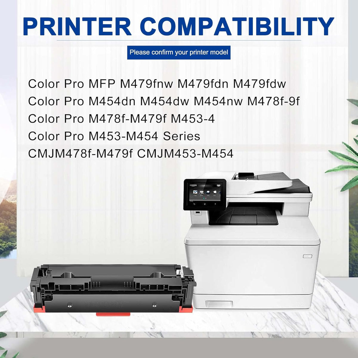 3 Pack Toner Cartridge Replacement for HP Color Pro Printer Y29632