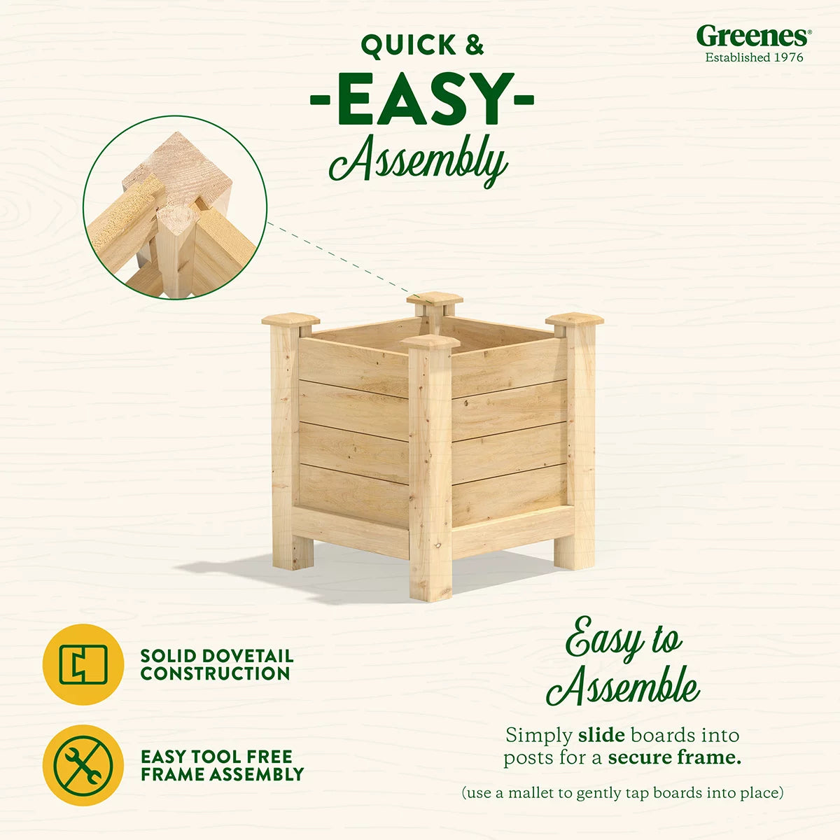 Cedar Elevated Planter J4251