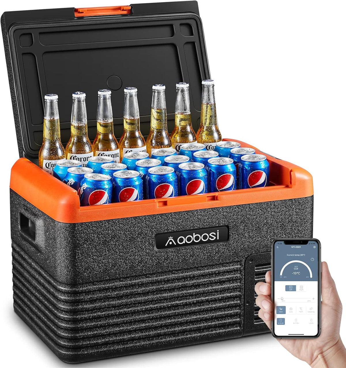 12 Volt Car Refrigerator 32 Quart (30L) Portable Freezer Single Zone Electric Compressor Cooler Q24178