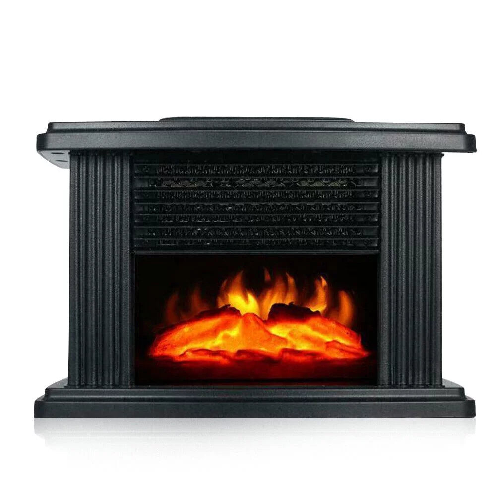 Portable Electric Fireplace Heater Adjustable 3D Flame Y208198