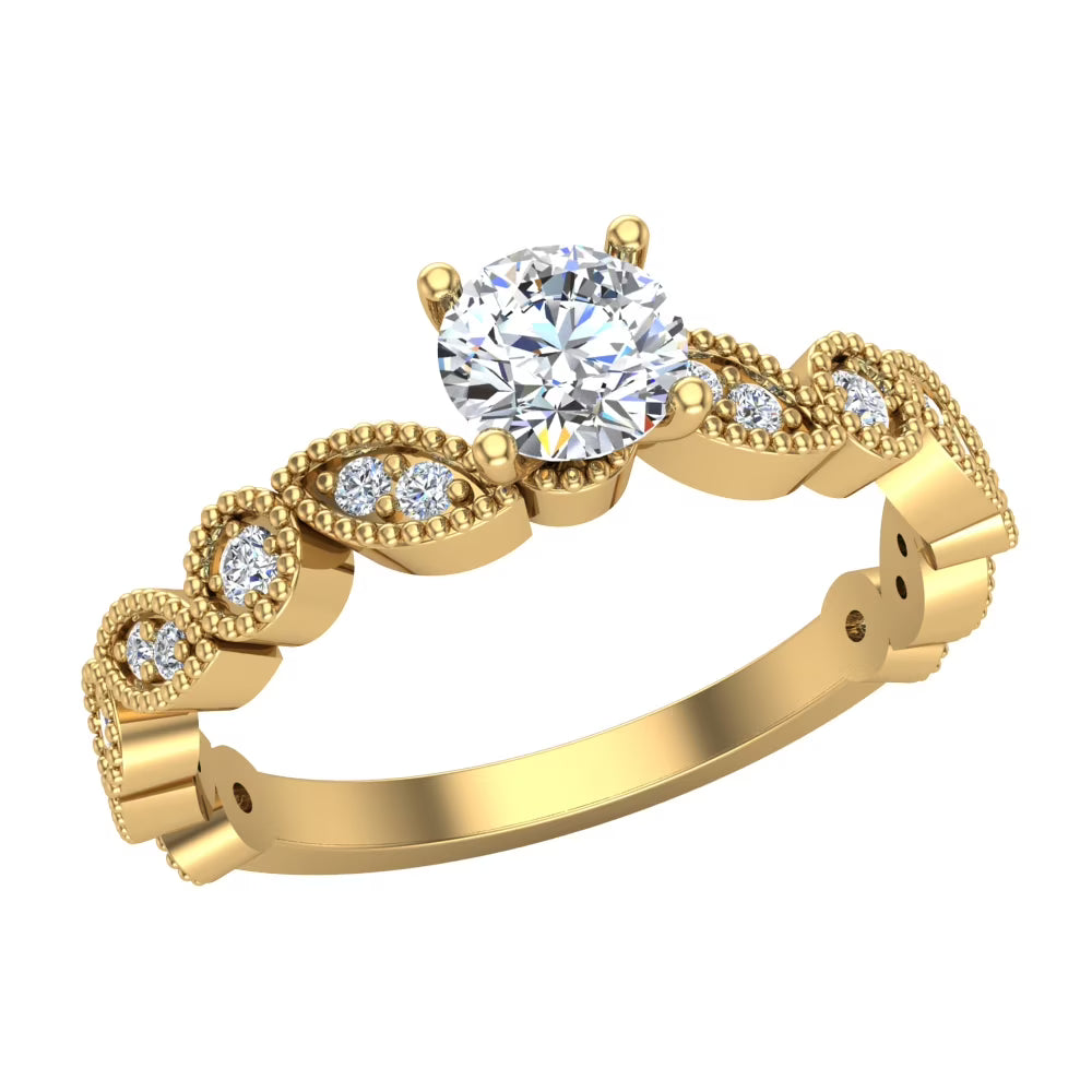 14K Gold Diamond Rings 0.60 CT TW Z413