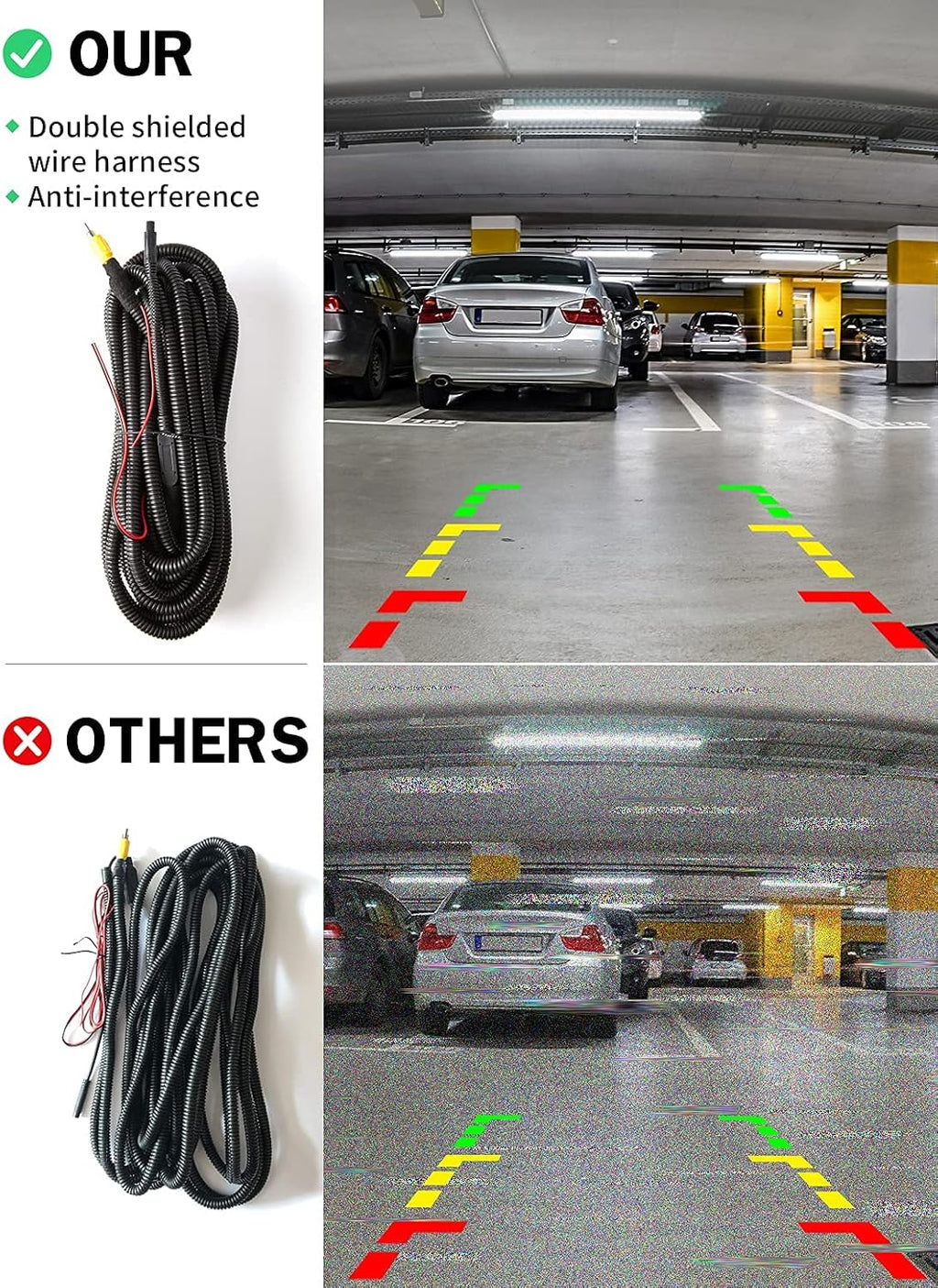 Backup Camera Tailgate Handle with RCA Connector E631042