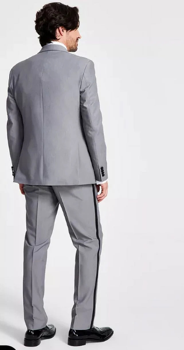 Mens Slim-Fit Tuxedo Jacket Grey 36S S5703
