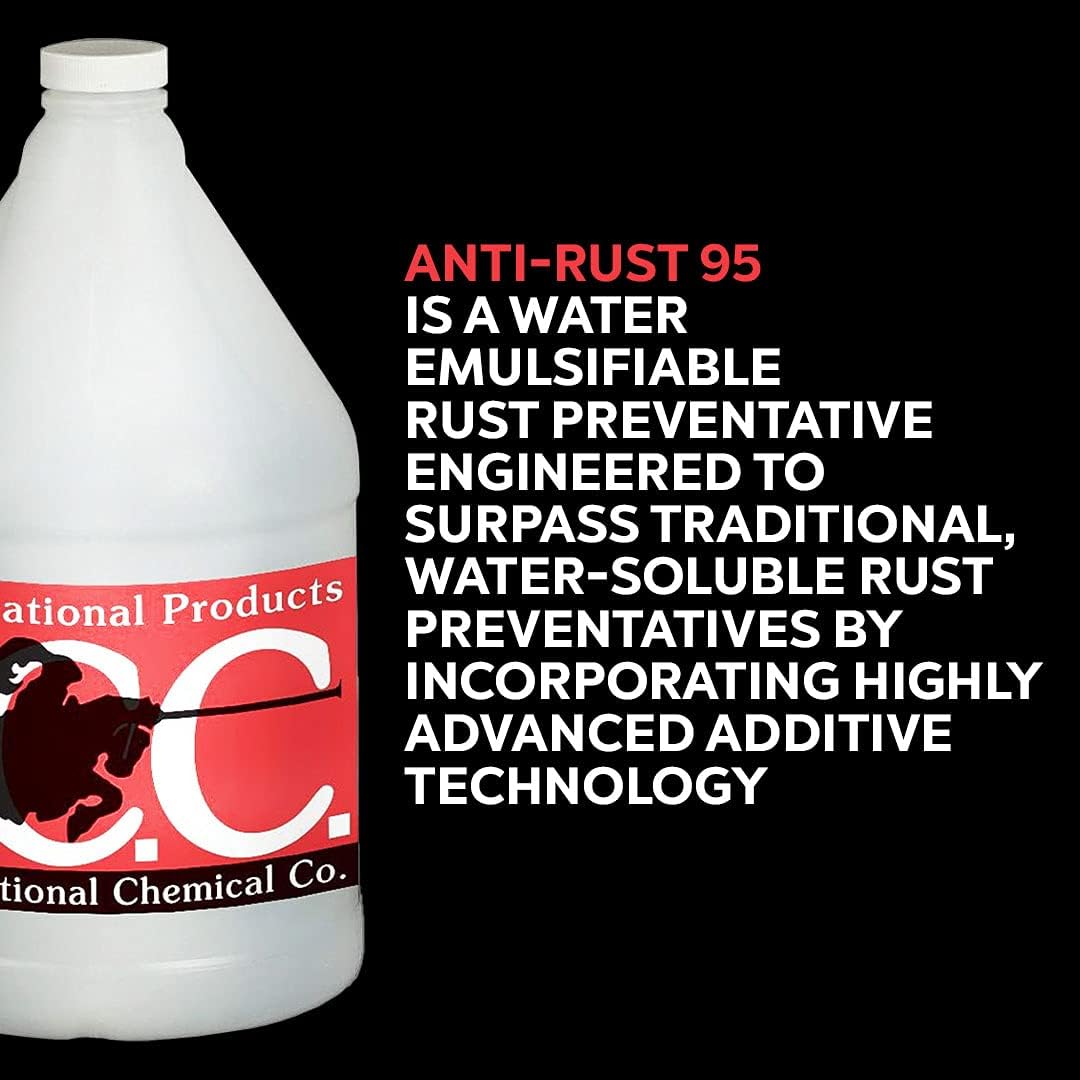 Anti-Rust 95 Water-Soluble Mineral Oil Rust and Corrosion Preventative, 1 Gallon Pack of 2 Y708
