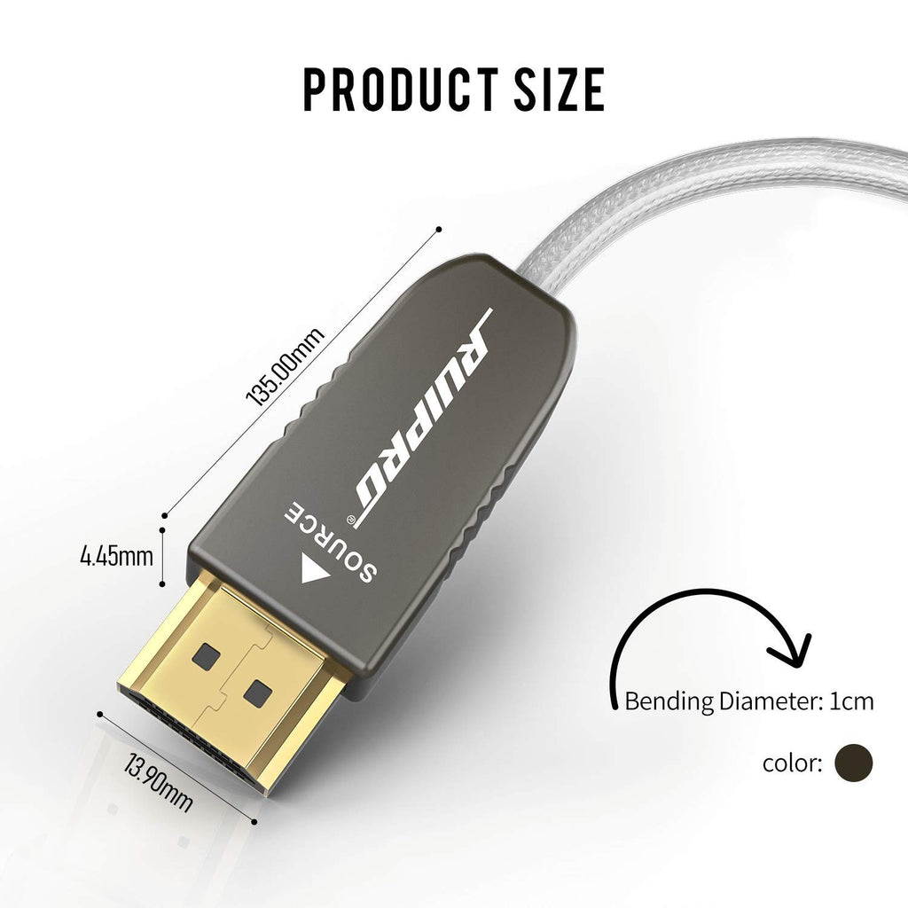 Ultra Thin Fiber Optic HDMI Cable 6ft 4K 60Hz X110052