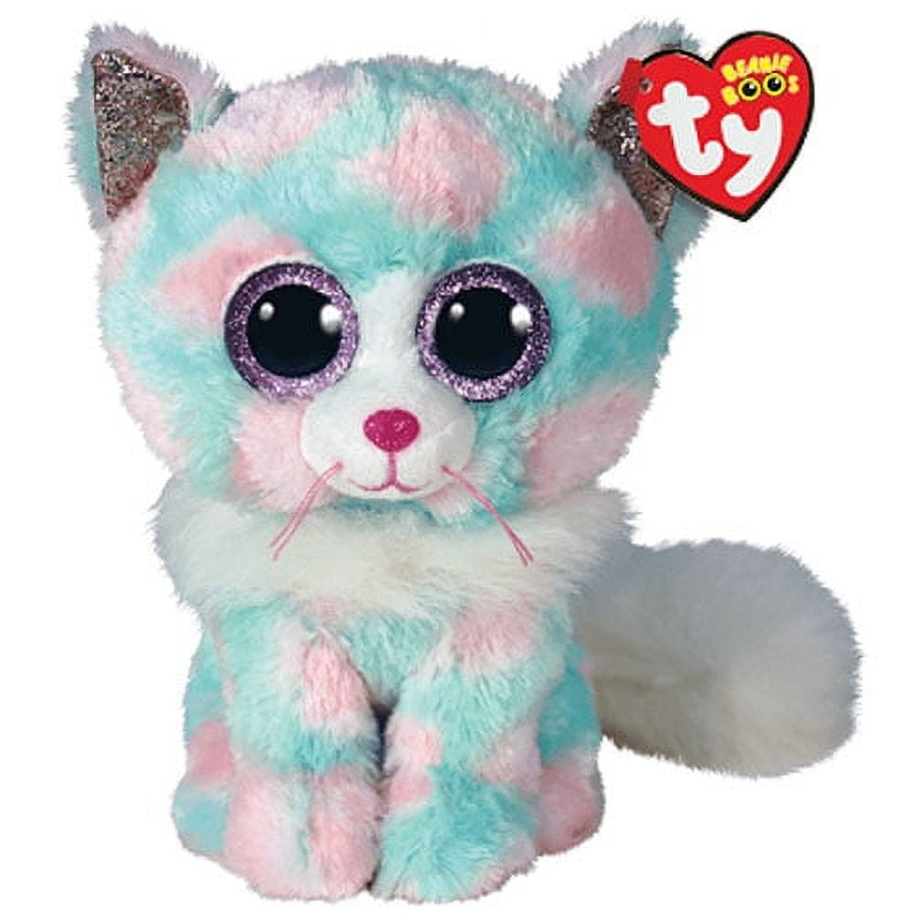 Medium Size 9" Plush Kitty Cat with Glitter Eyes N4012