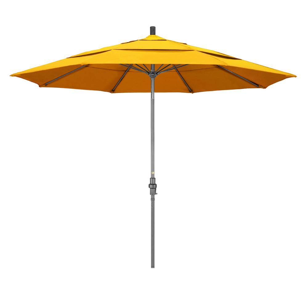 11' Patio Umbrella with Aluminum Pole Fiberglass Ribs Y309