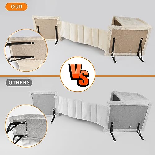 5 Pcs Dark Grey Wood Wall-Mounted Cat Climber Set P54473