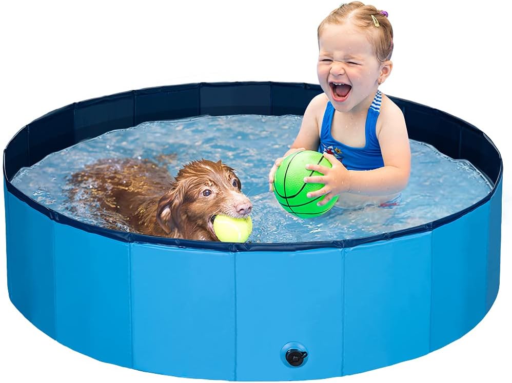 Foldable Dog Pet Swimming Pool of Hard PVC Plastic P196411