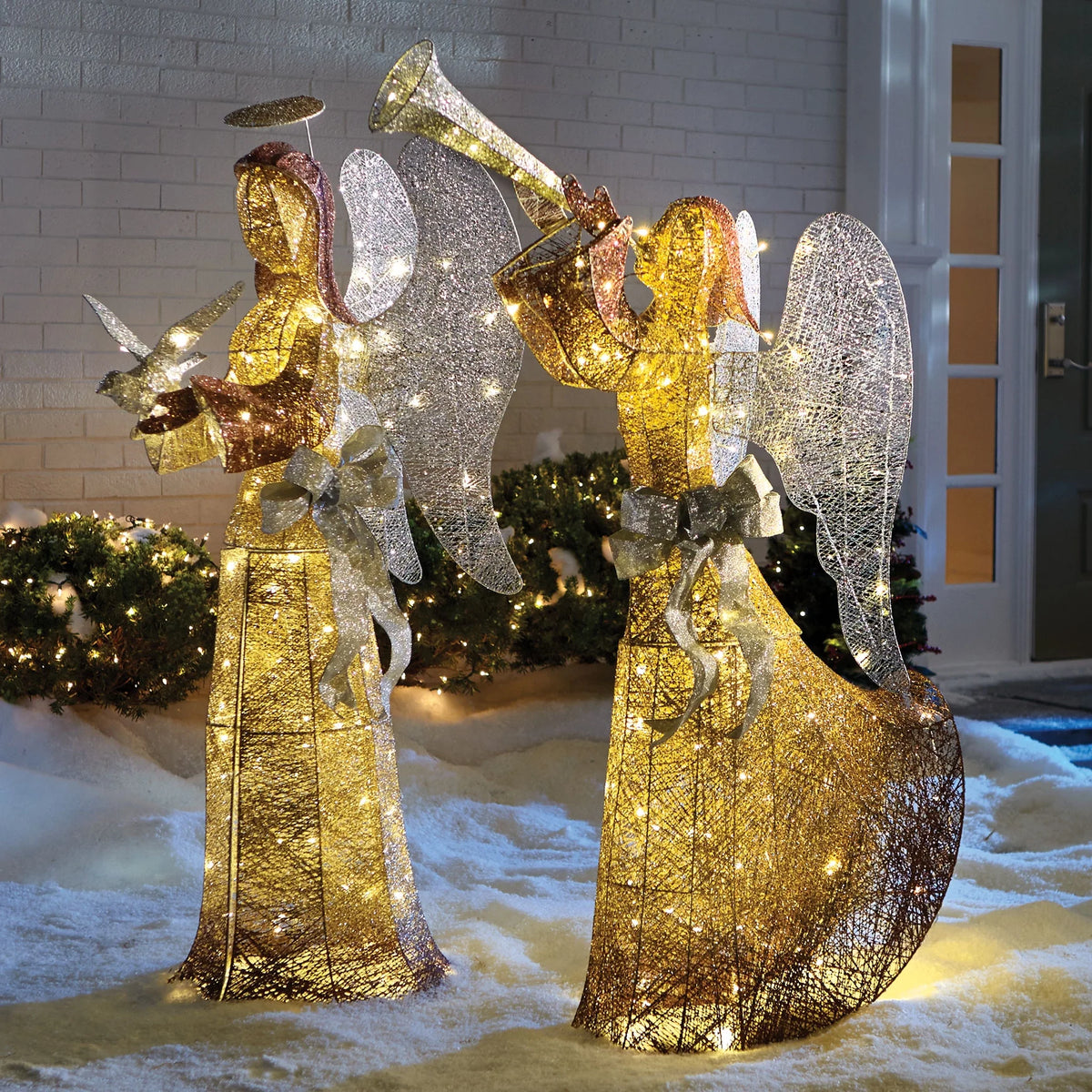 5 Feet Tall Pre-Lit Angel Christmas Decoration B754929