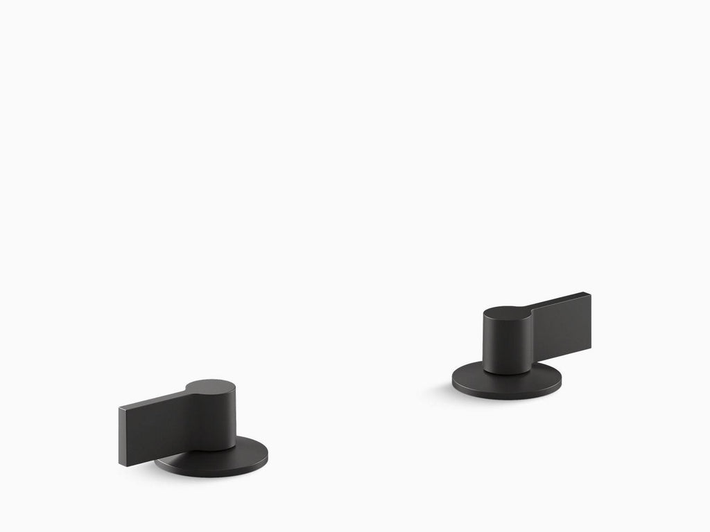 Matte Black Bathroom Sink Handles with Lever Design I649