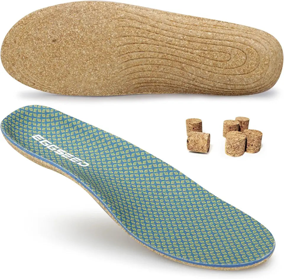 Soft Breathable Cork Arch Support Insoles B368131