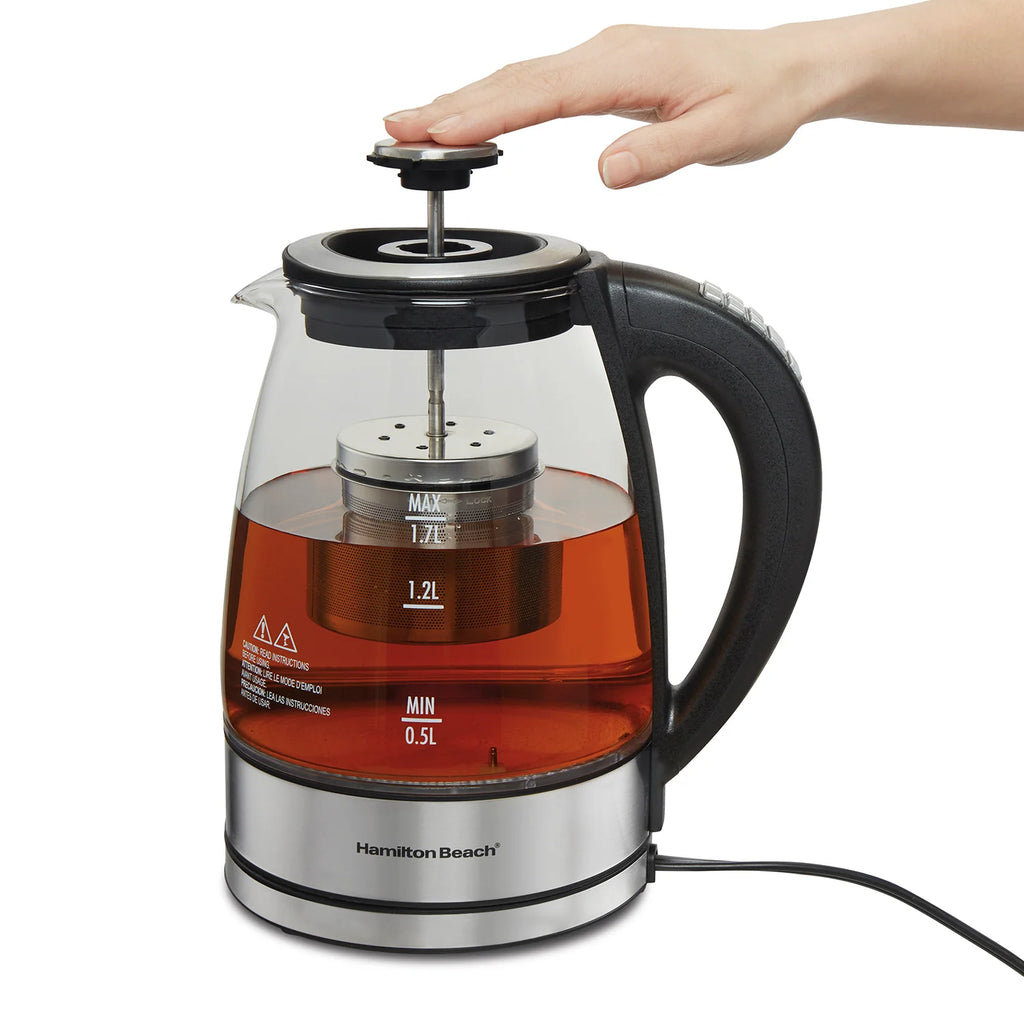 1.7L Variable Temperature Glass Kettle with Tea Infuser A4946