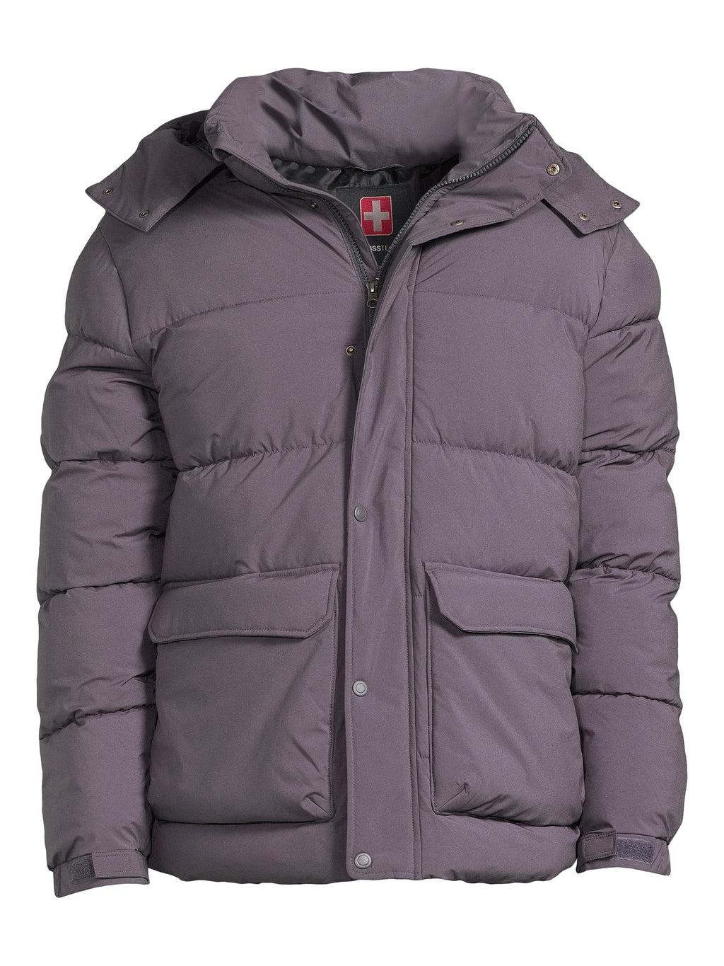 Men's Quilted Puffer Jacket with Removable Hood Y1712