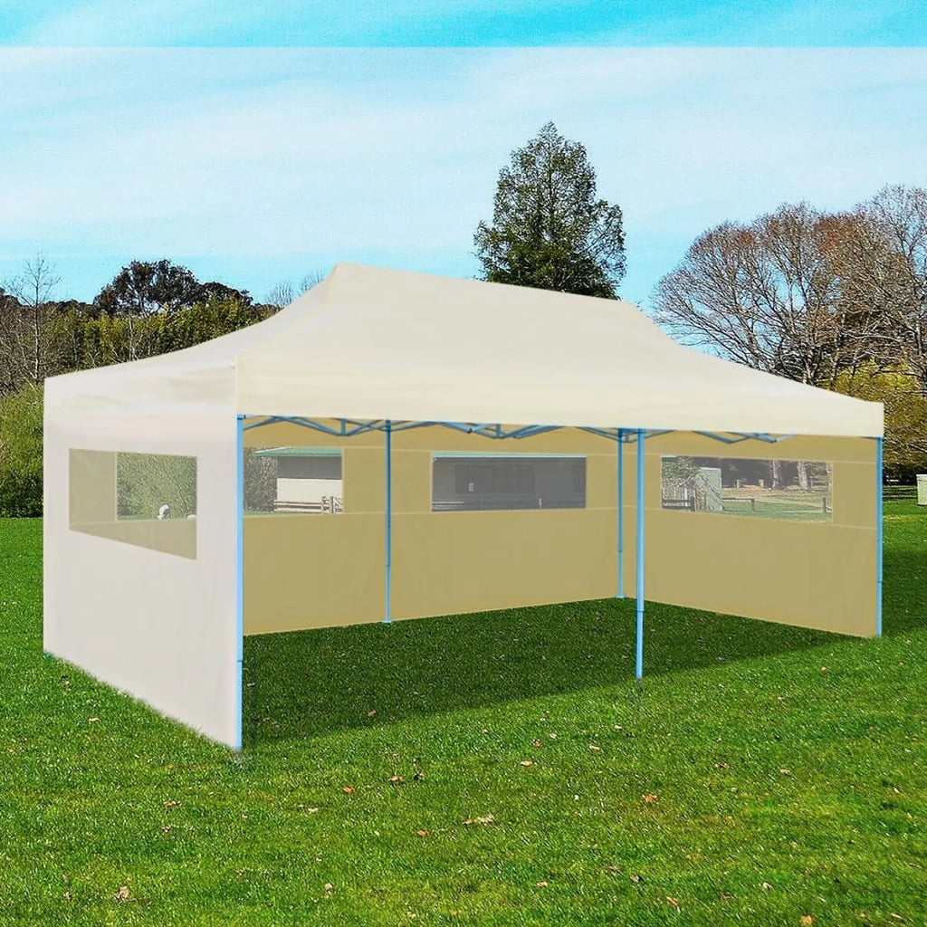Cream Steel Frame Patio Sun Shade Shelter Party Tent Canopy M499730