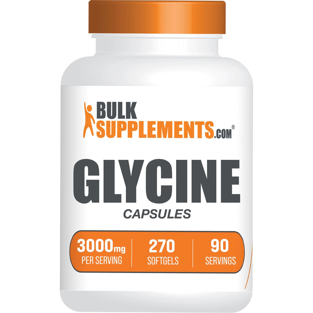 Glycine Capsules 3000mg Gluten Free 270 Capsules H56285