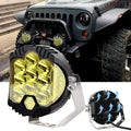 7 Inch 90W LED Light Pod Yellow Lens Combo Spot Flood Off Road Fog Lights IP67 Waterproof Y466848