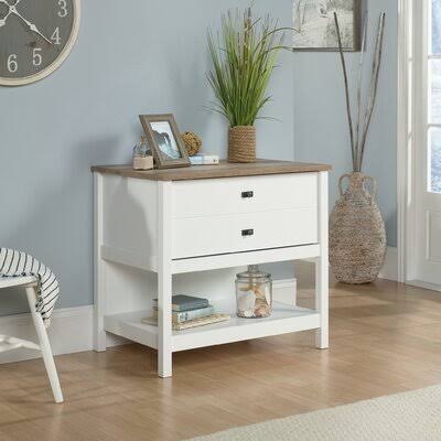 Soft White 1-Drawer Lateral Filing Cabinet J209