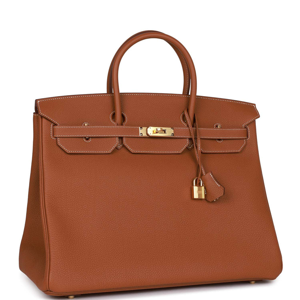 Gold Togo Leather Handbag Z885