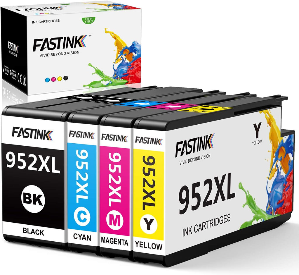 Compatible 952XL High Yield Ink Cartridges 4-Pack B6763