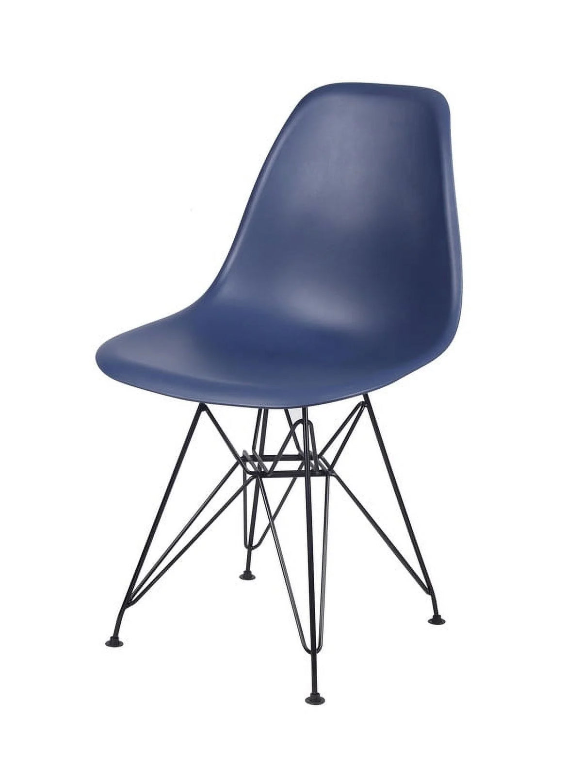 Blue Plastic Modern Dining Chairs Set of 4 B817551
