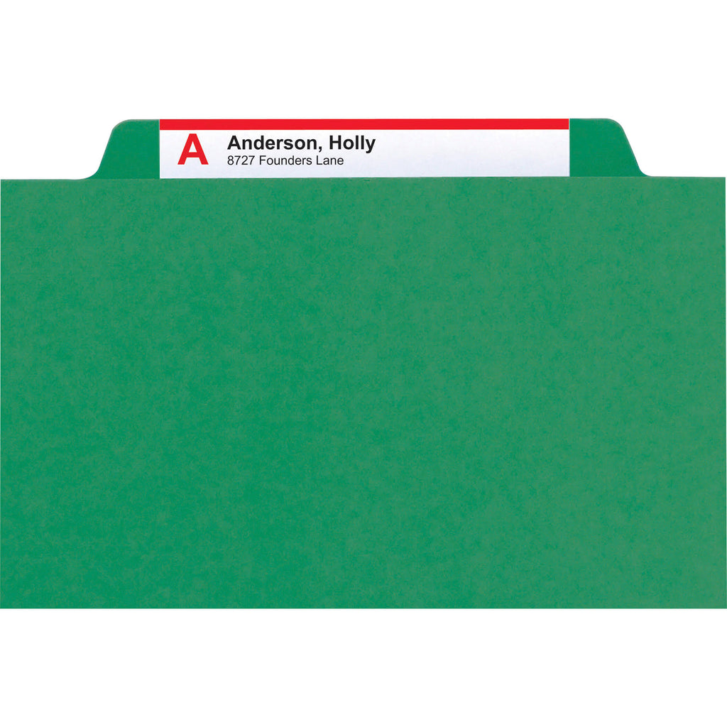 Green 8-Section Classification Folder I3668