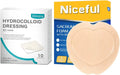 5 Packs Sacral Silicone Foam Dressing 9x9 in, 10 Packs Hydrocolloid Dressing Y294787