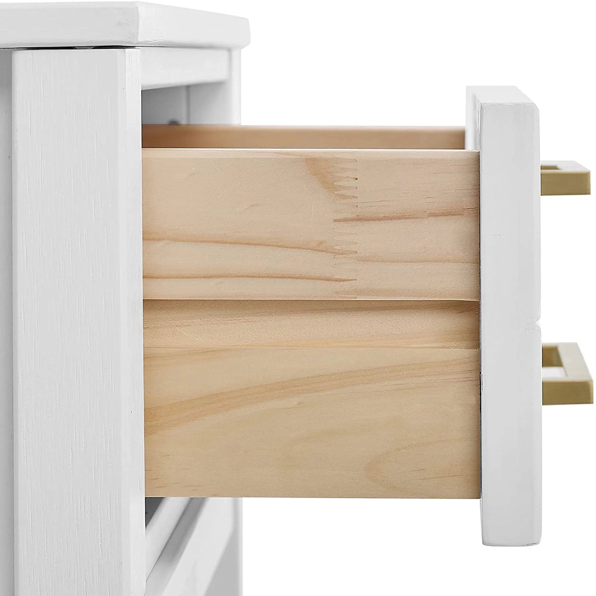 Mid Century Modern 2 Drawer Solid Wood Nightstand Z58995