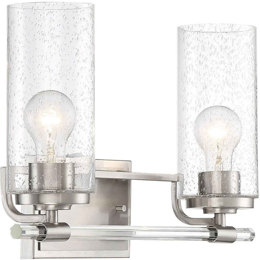 Brushed Nickel 2-Light Wall Light O18267
