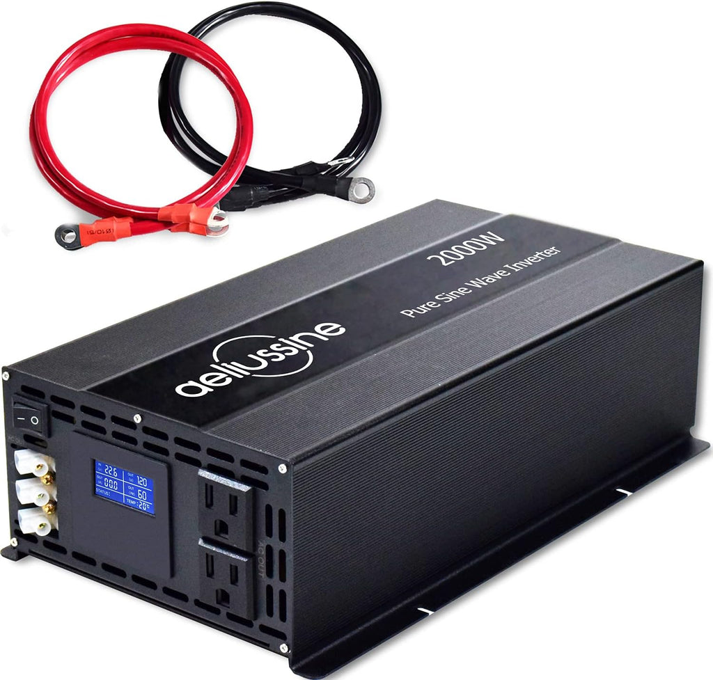 2000 watt Pure Sine Wave Power Inverter 24v dc to ac 110v 120v G72035