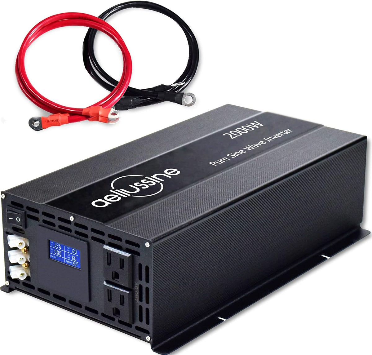 2000 watt Pure Sine Wave Power Inverter 24v dc to ac 110v 120v G72035