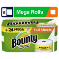 White Full Sheet Paper Towels, 6 Mega Rolls C123712