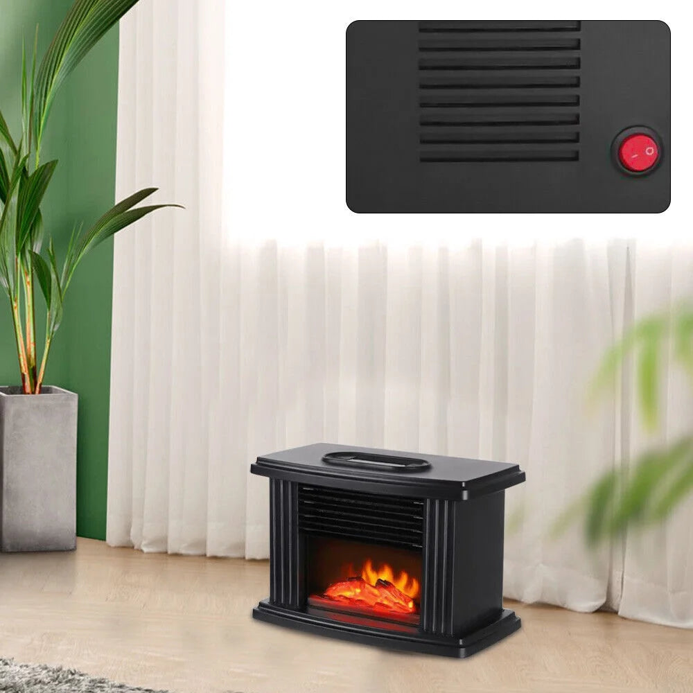 Portable Electric Fireplace Heater Adjustable 3D Flame Y208198