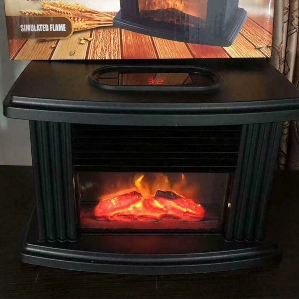 Portable Electric Fireplace Heater Adjustable 3D Flame Y208198