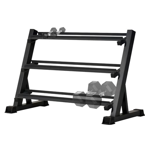 Heavy Duty Steel 3-Tier Dumbbell Rack 1100 LBS Capacity A469830