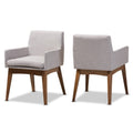 Grey/Beige Dining Armchair, Set of 2 Z46339