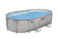 16 ft. x 10 ft. x 42 in. Oval Metal Frame Above Ground Pool Set L511830