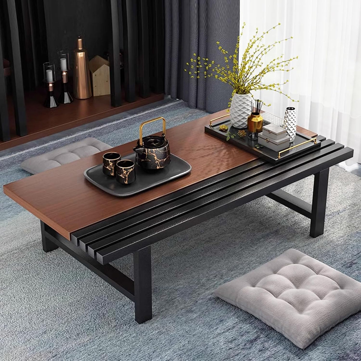 39.4in Rectangular Low Coffee Table Q839793