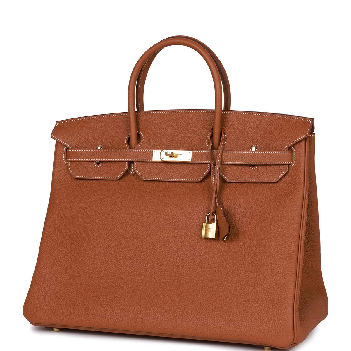 Gold Togo Leather Handbag Z885