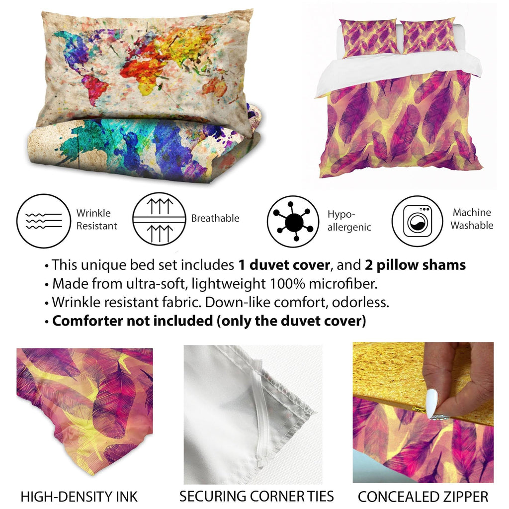 King Cottage Bedding Set - Duvet Cover & Shams S7561