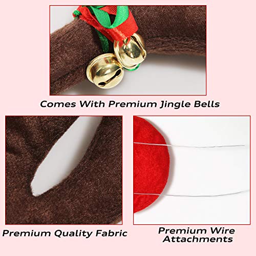 Reindeer Car Kit Antlers Nose Tail Christmas Decoration N632501