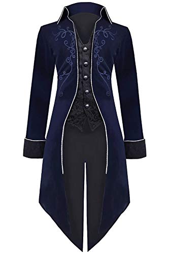 Medieval Steampunk Tailcoat Halloween Costumes Jacket G19174