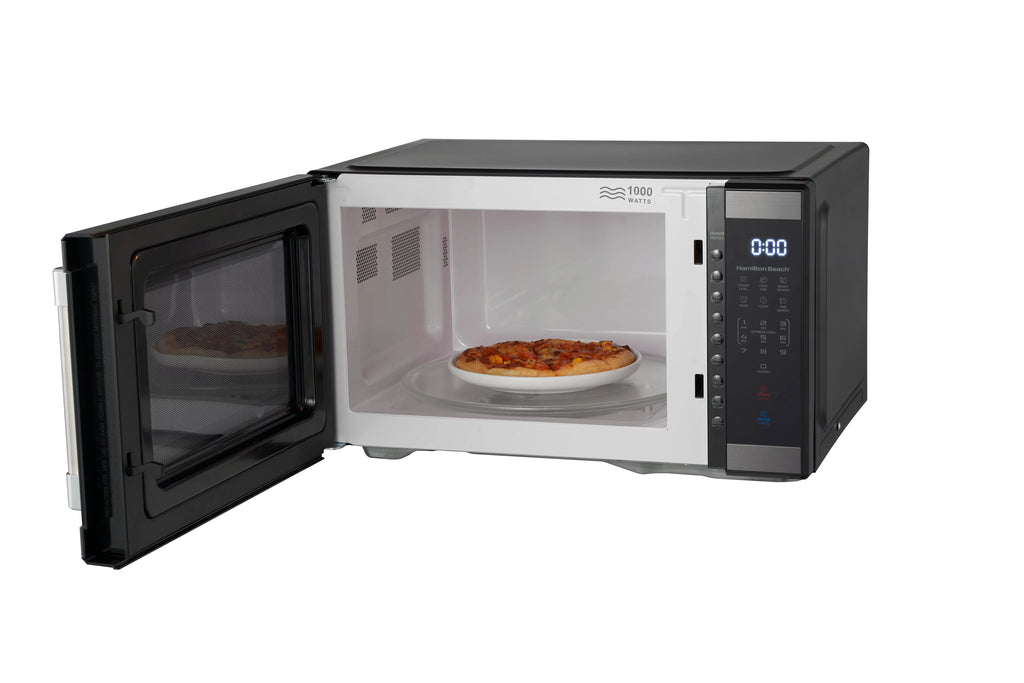 1.1 cu. ft. 1000 Watts Black Stainless Steel Microwave Oven P512013